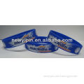 2015 hot sale promotional custom printed party and sport events ID silicone wristbands